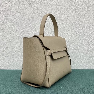 Celine Belt Mini Bag In Light Taupe Grained Calfskin CSBS8016