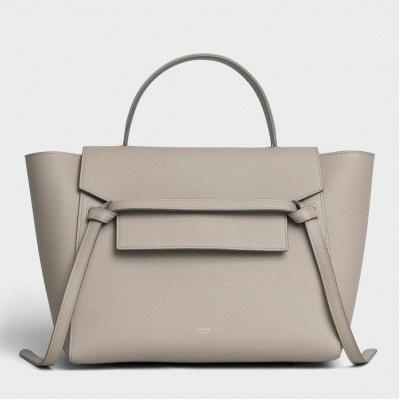 Celine Belt Mini Bag In Light Taupe Grained Calfskin CSBS8016