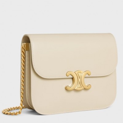 Celine College Triomphe Chain Bag in Pampa Leather CSBS8085