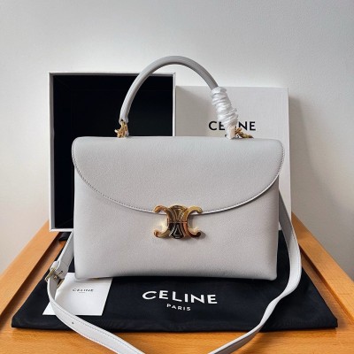 Celine Nino Medium Bag in Cloudy Grey Calfskin CSBS8141