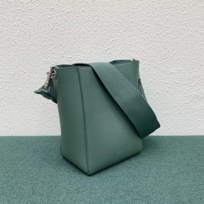 Celine Sangle Small Bucket Bag In Celadon Calfskin CSBS8142