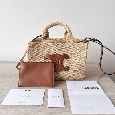 Celine Small Cabas Bag in Raffia CSBS8133