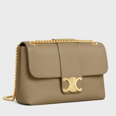 Celine Teen Victoire Bag in Brown Sepia Calfskin CSBS8173