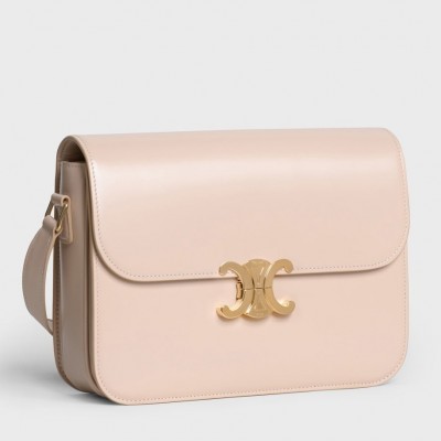 Celine Triomphe Large Bag In Nude Calfskin CSBS8186