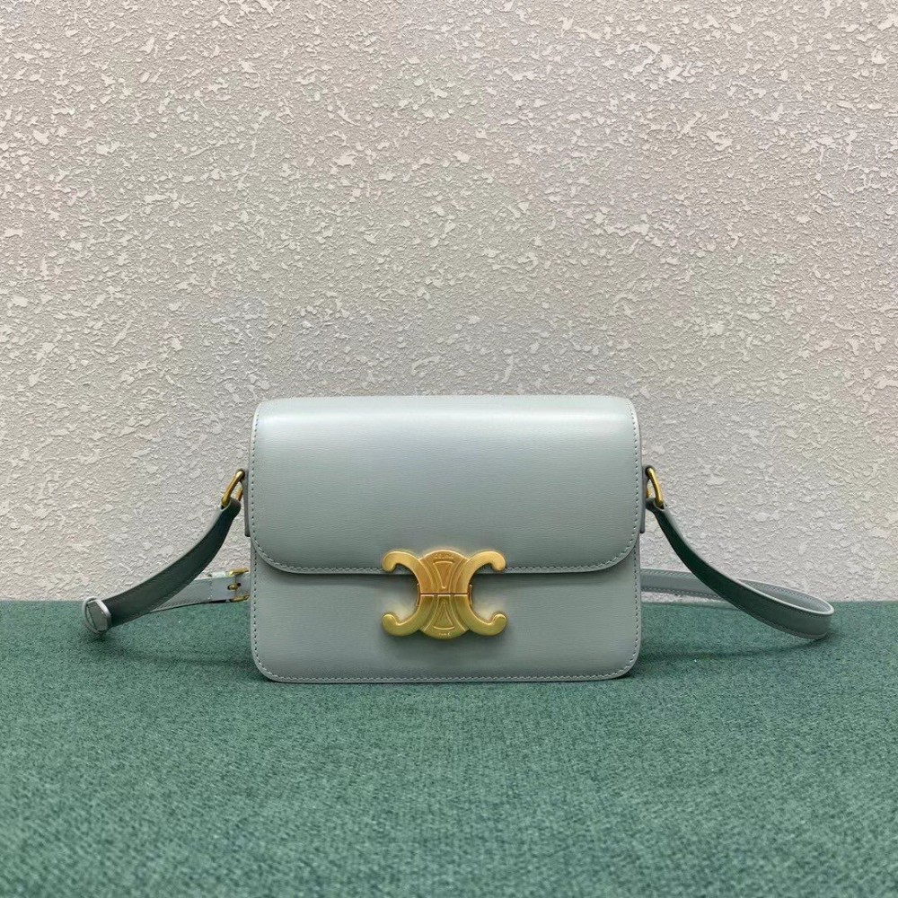 Celine Triomphe Teen Bag In Mineral Leather